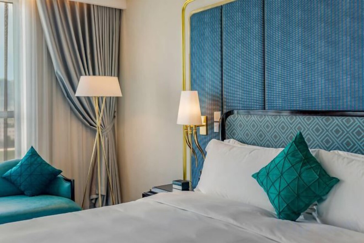 Pillow-top beds, minibar, in-room safe, desk