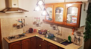 Microwave, oven, stovetop, electric kettle