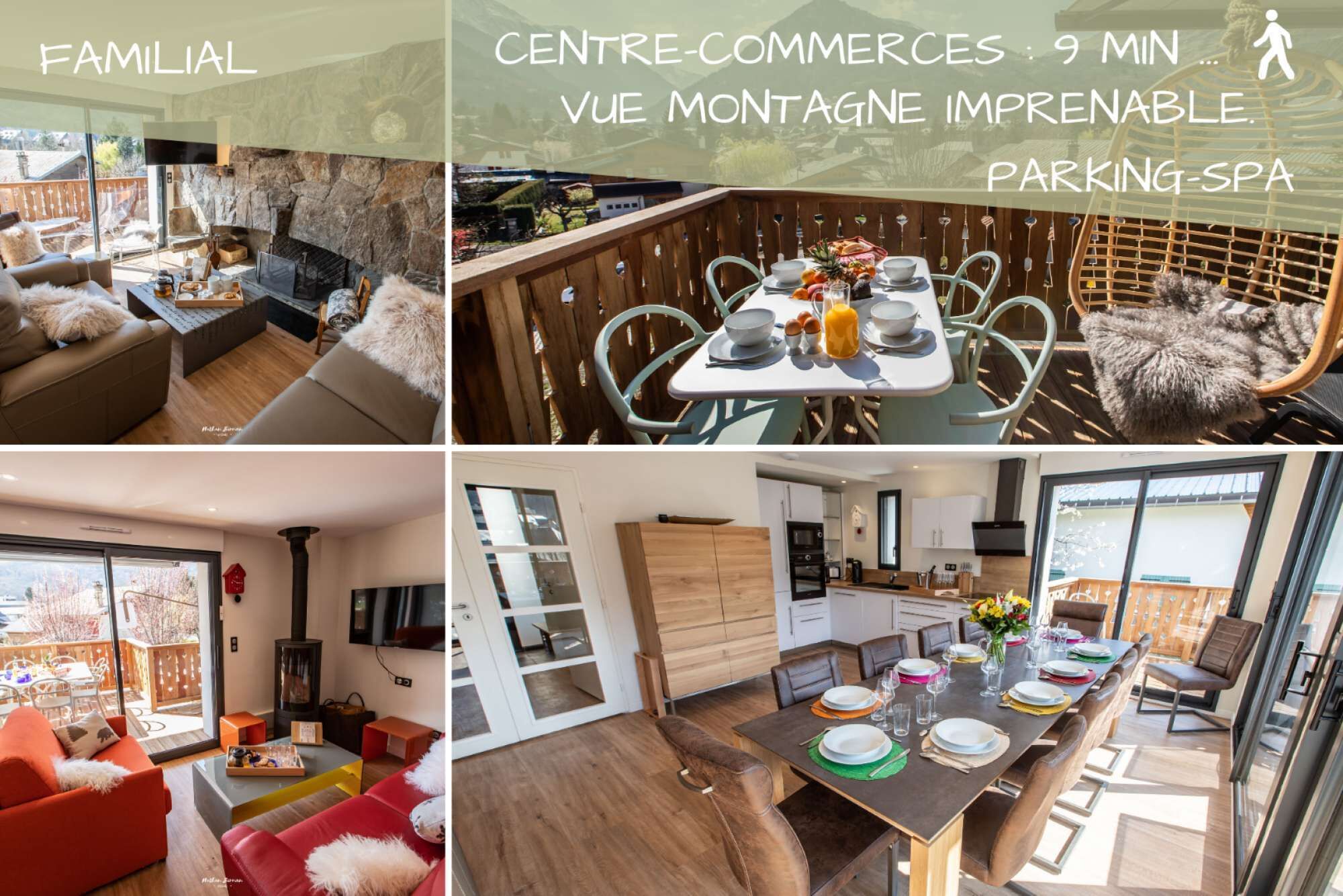 Chalet Hygge Saint-Lary center: Comforsy / 6 bedrooms / Spa / Stunning view / Parking