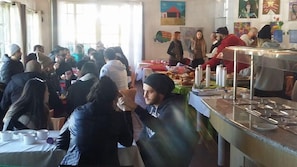 Free daily buffet breakfast