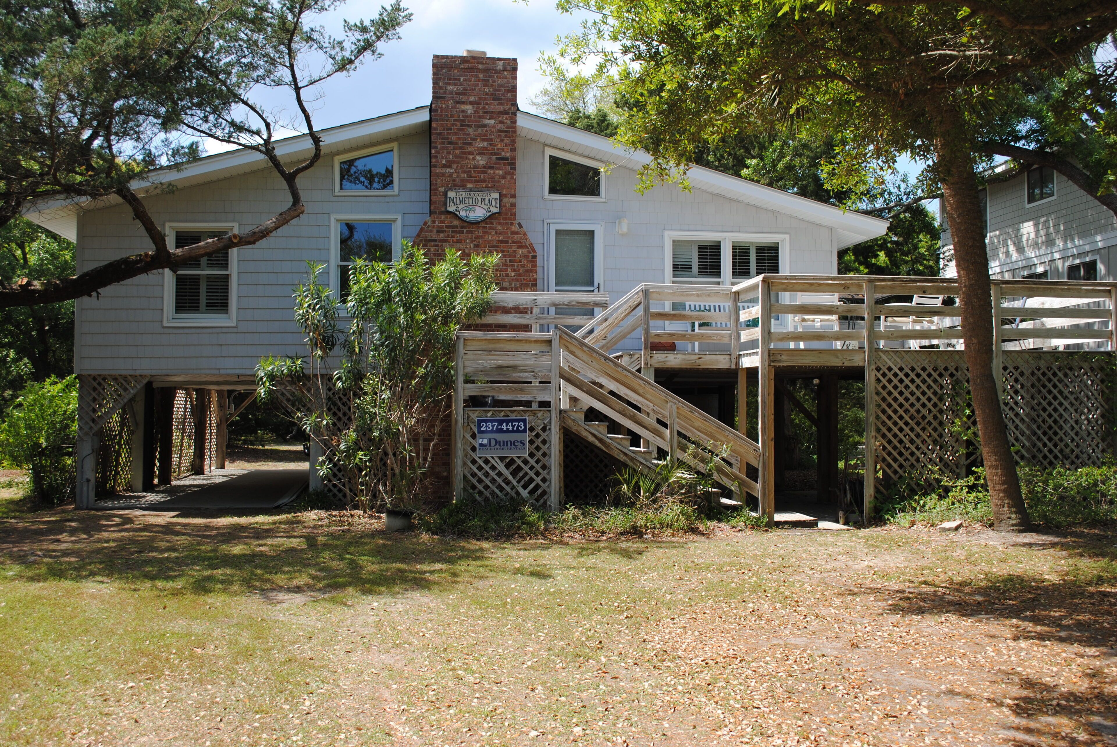Second row beach cottage at North Litchfield Beach in Pawleys Island.
