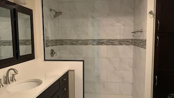 Shower, towels