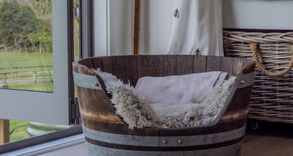 The Shepherds Legacy hut with lake and mountain views/pet friendly