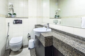 Bathroom - Classy & Ravishing 1BR w/ Enchanting Marina Views! (Dubai)