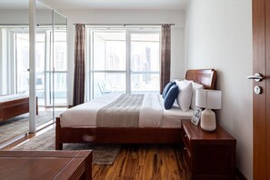 1 bedroom, laptop workspace, iron/ironing board, WiFi