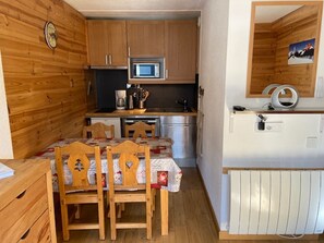 Fridge, microwave, dishwasher, electric kettle