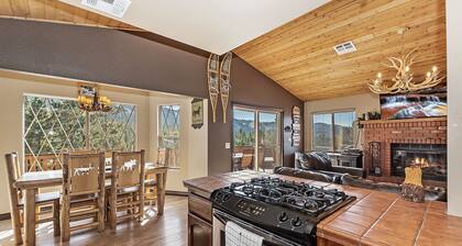 Upscale with Private Hot Tub! Deck with View! Game Room! Close to Skiing!