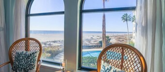 Oceanfront Condo with Community Pool, Beach Access, Ocean & Beach Views and Private Covered Balcony