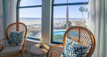 Oceanfront Condo with Community Pool, Beach Access, Ocean & Beach Views and Private Covered Balcony