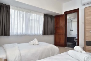 2 bedrooms, iron/ironing board, travel crib, WiFi