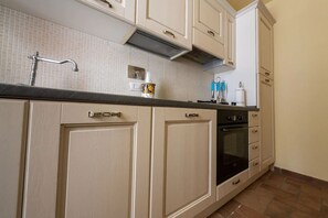 Traditional Apartment | Private kitchen | Full-size fridge, oven, stovetop, dishwasher