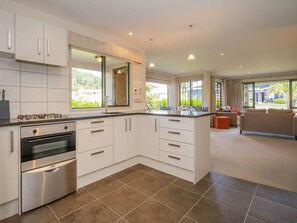 Fridge, microwave, dishwasher, toaster