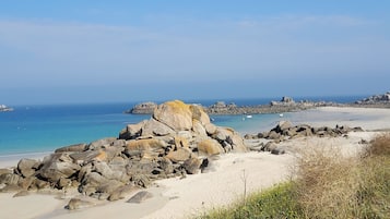 Aan het strand