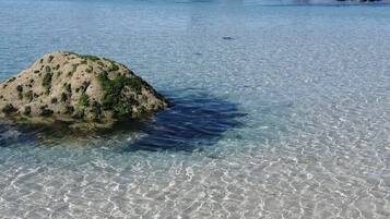 På stranden