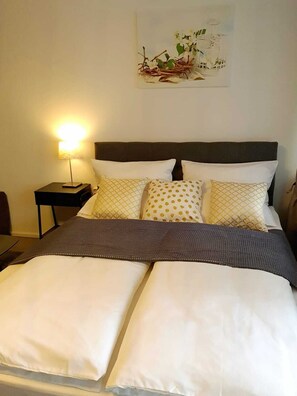 2 slaapkamers, een strijkplank/strijkijzer, gratis wifi, beddengoed