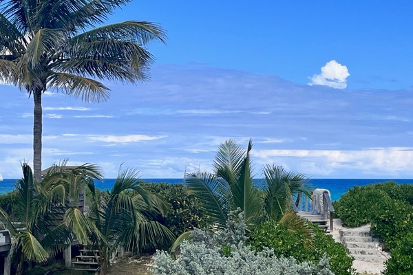 Blick von der Unterkunft