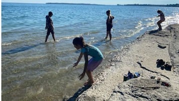 Vlak bij het strand