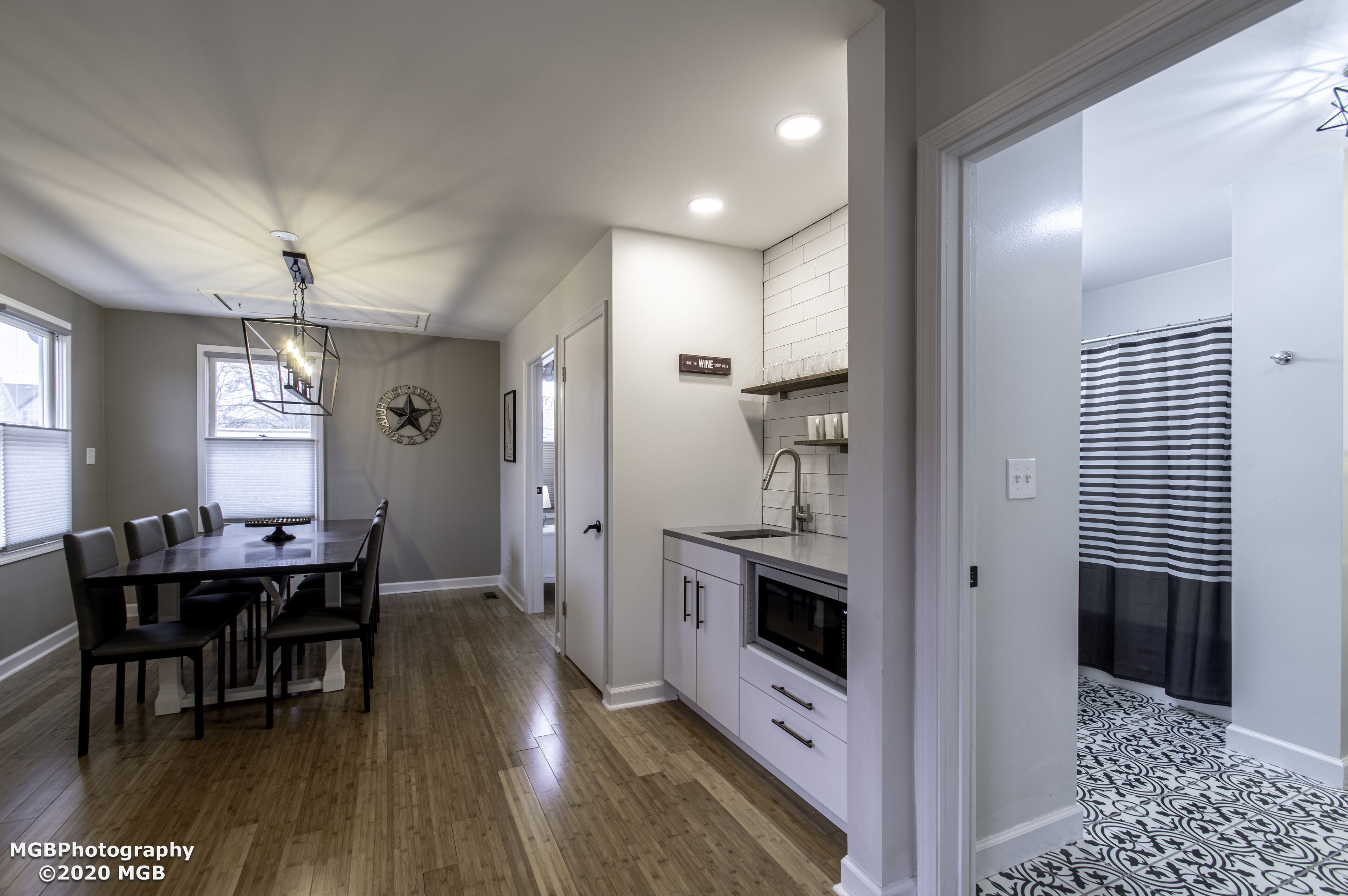 Five bedroom, two bath single family home with plenty of living and dining space