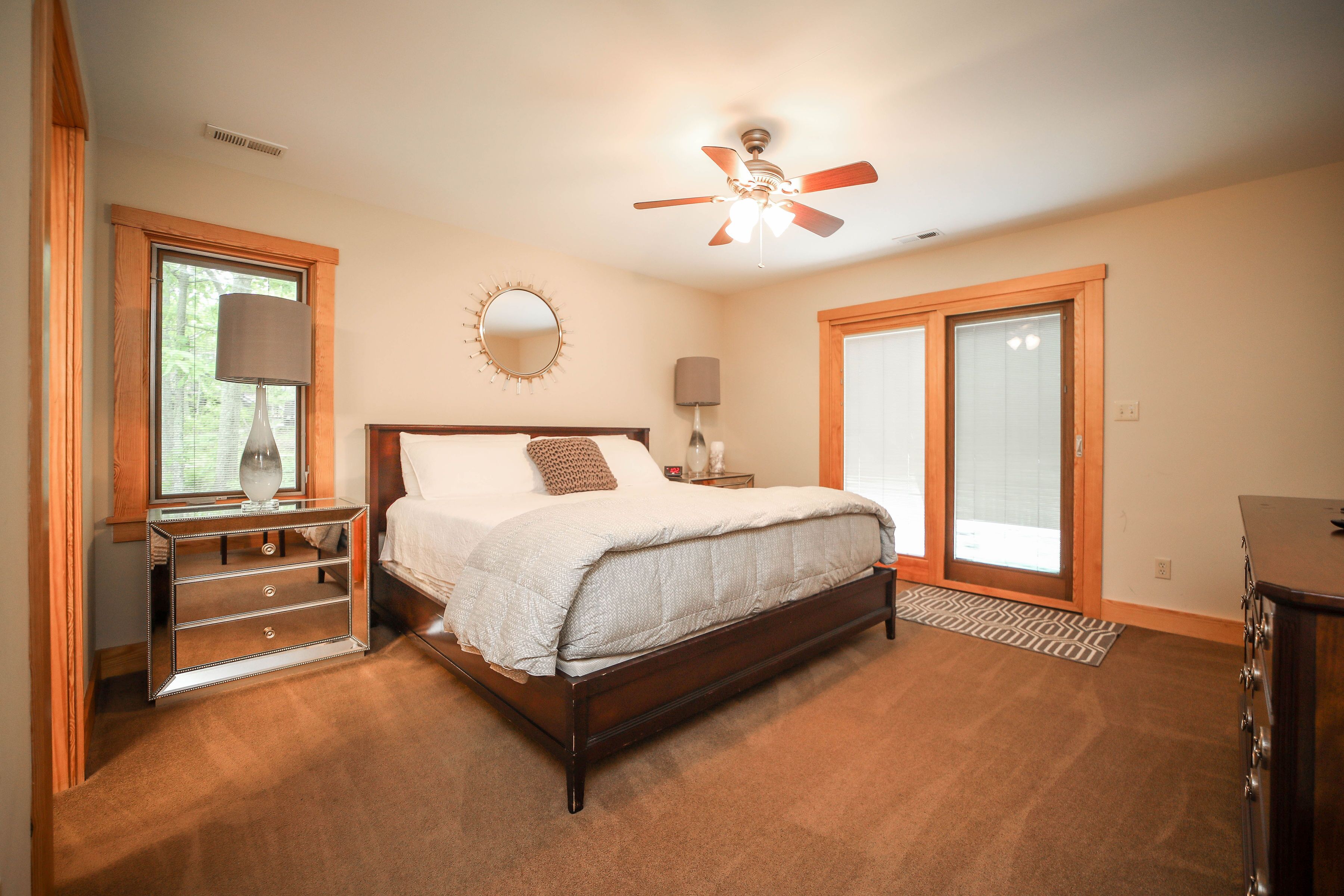 Primary bedroom with King bed