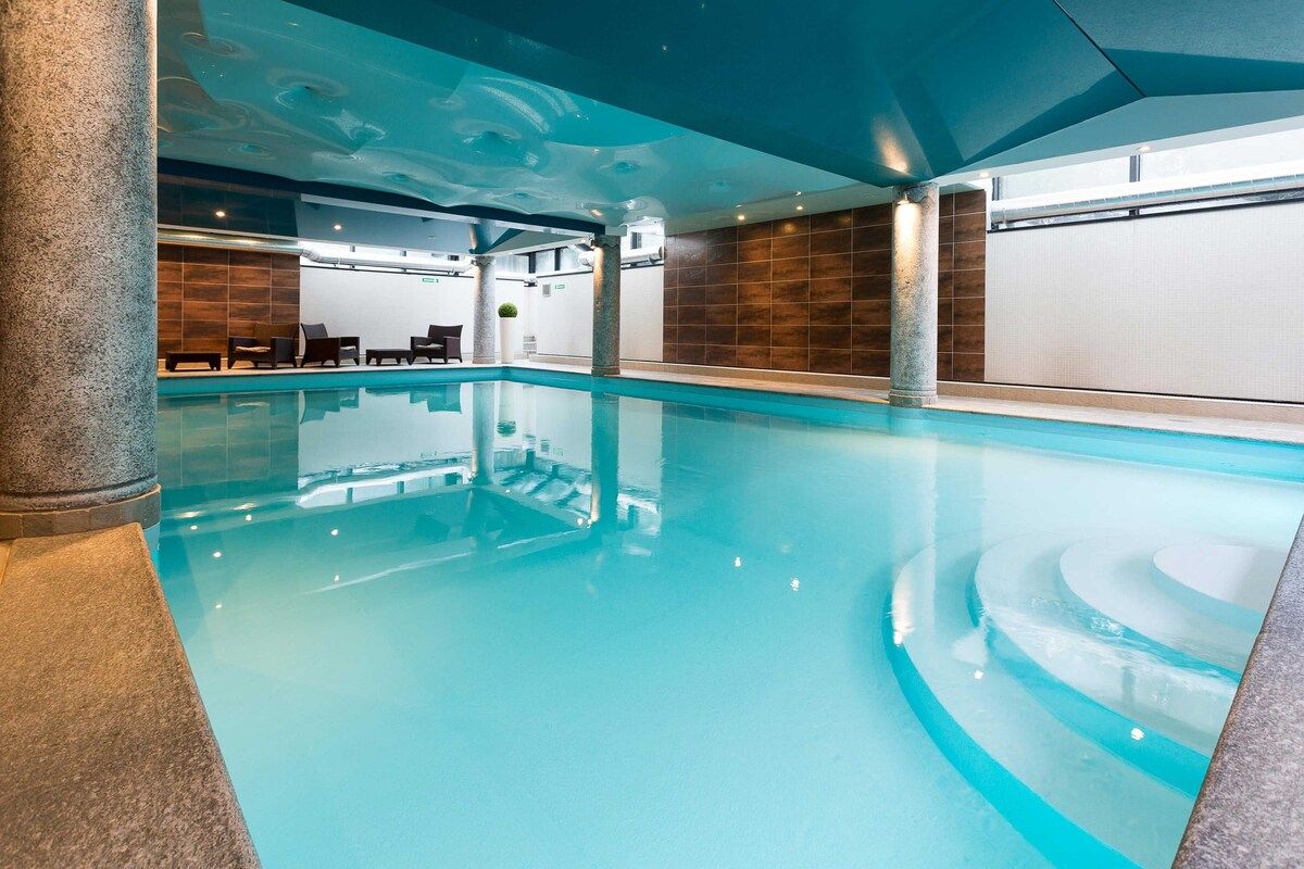A heated pool