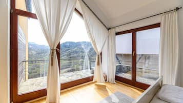 Vue depuis lâhĂ©bergement