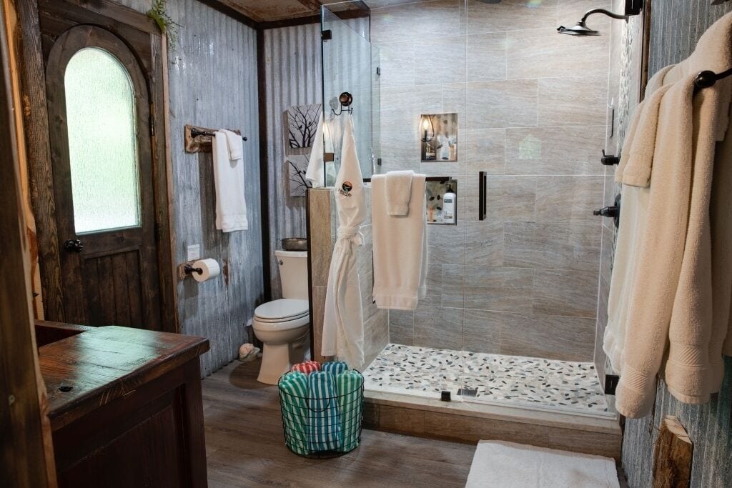 Hobbit Treehouse with waterfall! 350 Acres on the BrazosRiver! "Magical"-FW Mag