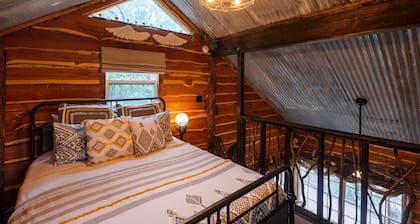 Hobbit Treehouse with waterfall! 350 Acres on the BrazosRiver! "Magical"-FW Mag