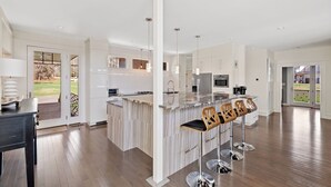 Private kitchen - Lakefront Escape w/ Boathouse & Helipad – Your Ultimate Lake Gaston Getaway (Littleton)