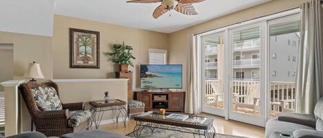 Smart TV, DVD player, video library