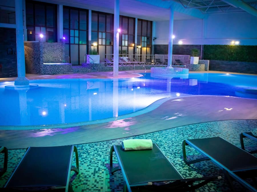 Indoor pool, outdoor pool