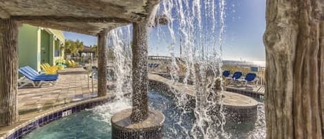 屋外プール、温水プール