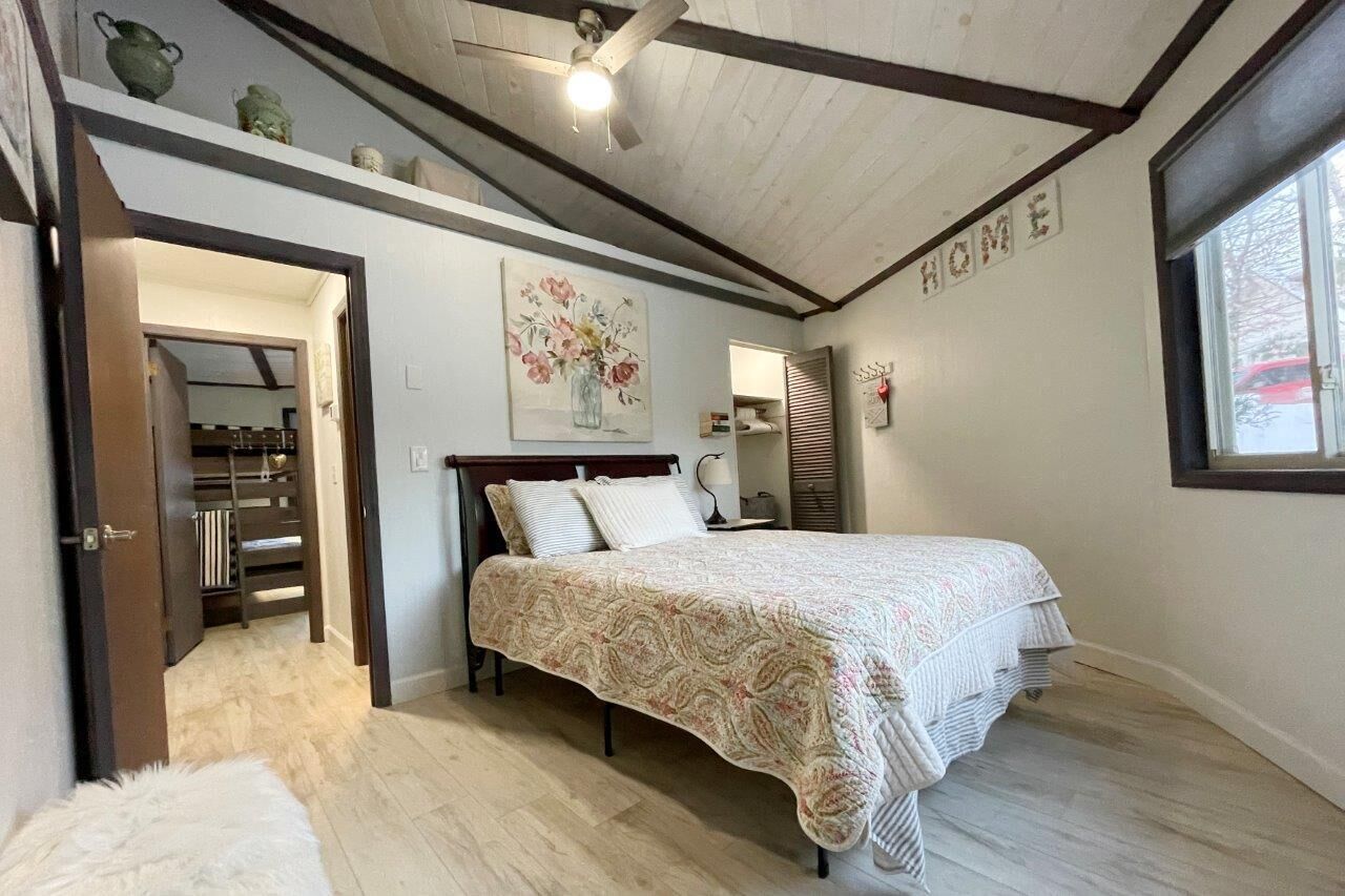 Fall is in the air, see the leaves changing while hiking on top of the mountain.