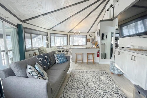 Winter is here! We are very close to the slopes.