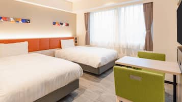 Standard Room, 2 Twin Beds, Non Smoking | In-room safe, desk, laptop workspace, blackout drapes
