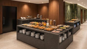 Daily buffet breakfast for a fee