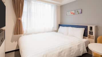 In-room safe, desk, laptop workspace, blackout curtains