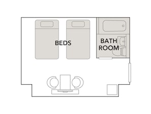 Standard Room, 2 Twin Beds, Non Smoking | In-room safe, desk, laptop workspace, blackout drapes - Comfort Hotel Kyoto Horikawagojo (Kyoto)