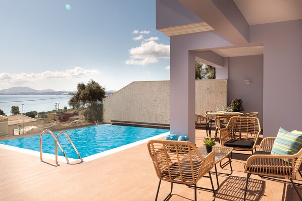 Outdoor pool - Corfu Ocean View Villa - Damian (Corfu)