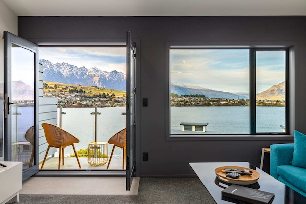 View from living area to balcony