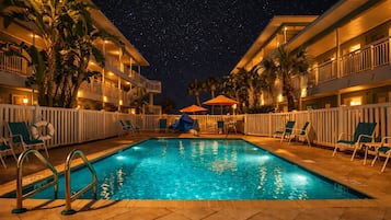 Et oppvarmet basseng