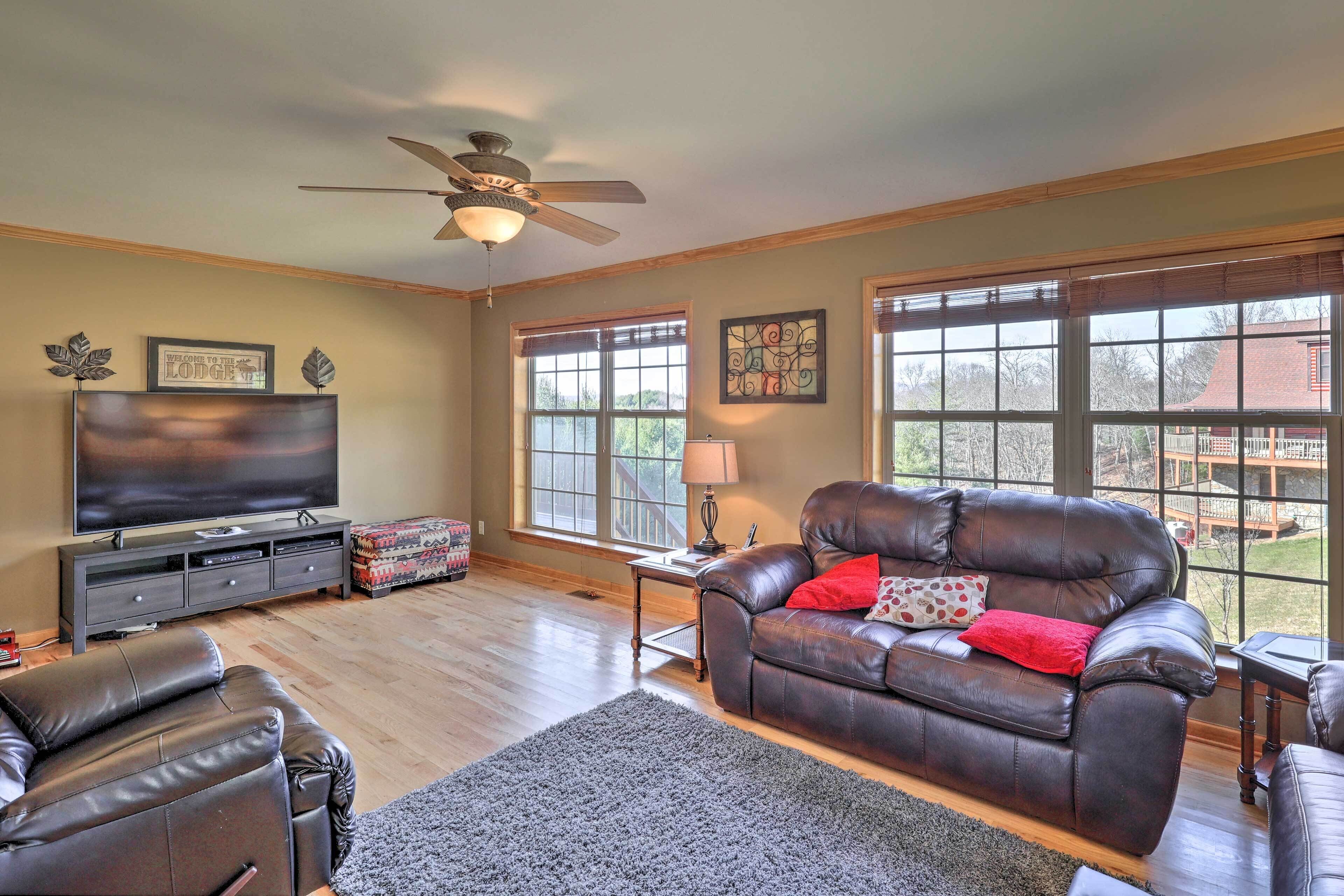 Spacious Mountain-View Manor w/ Easy River Access!