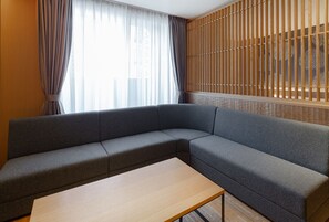 Executive Penthouse, Non Smoking | Living area | 22-inch LCD TV with digital channels, TV, Netflix - MATERIAL Fuchomae (Kyoto)