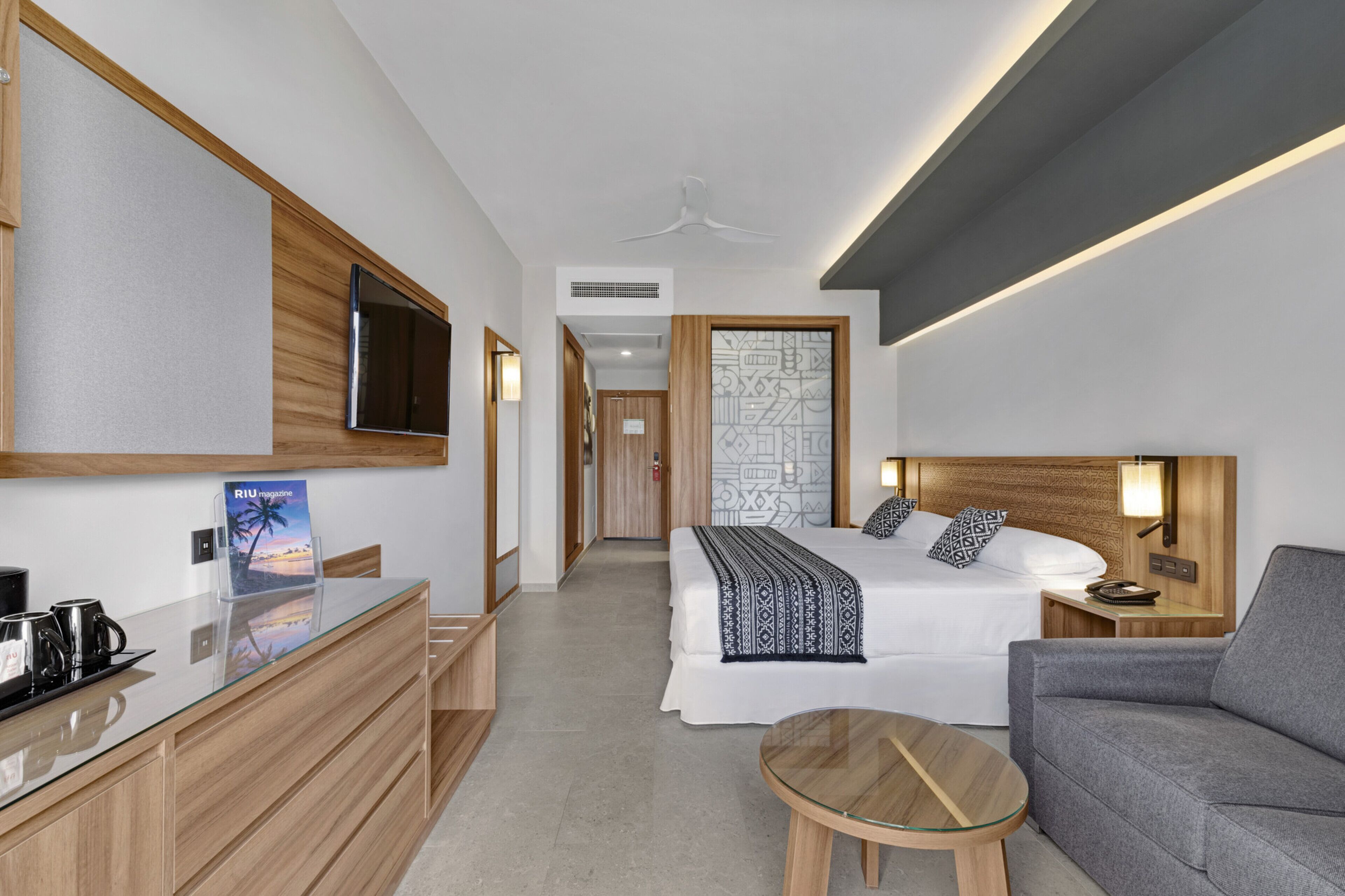 free minibar items, in-room safe, free wifi, bed sheets