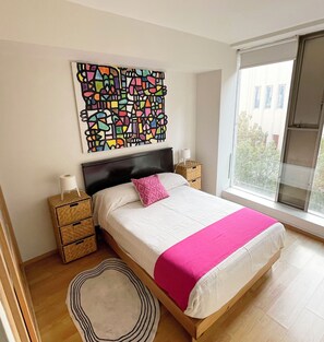 2 bedrooms, iron/ironing board, travel crib, free WiFi