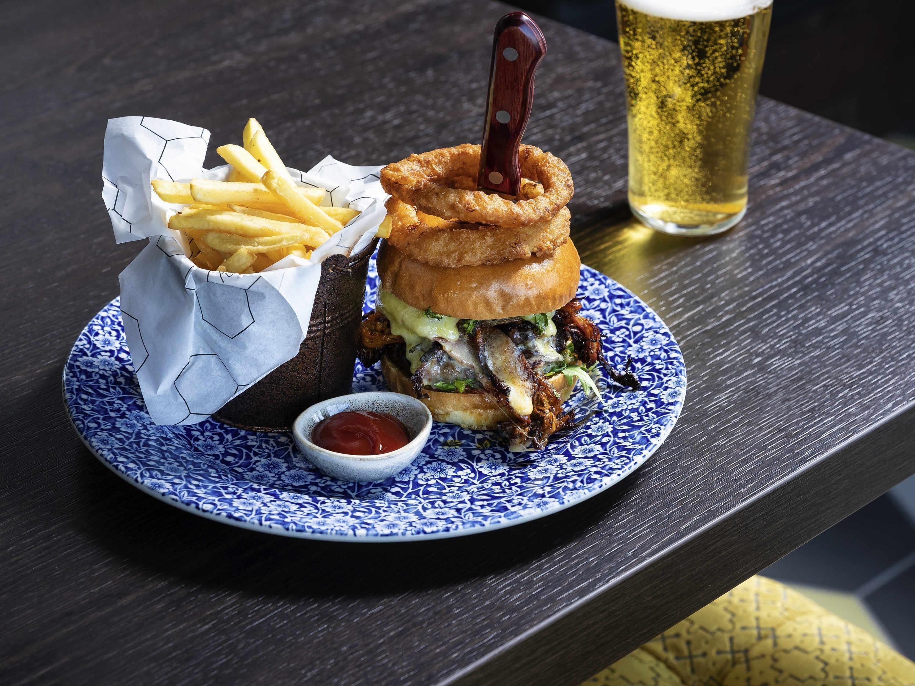 breakfast, lunch and dinner served