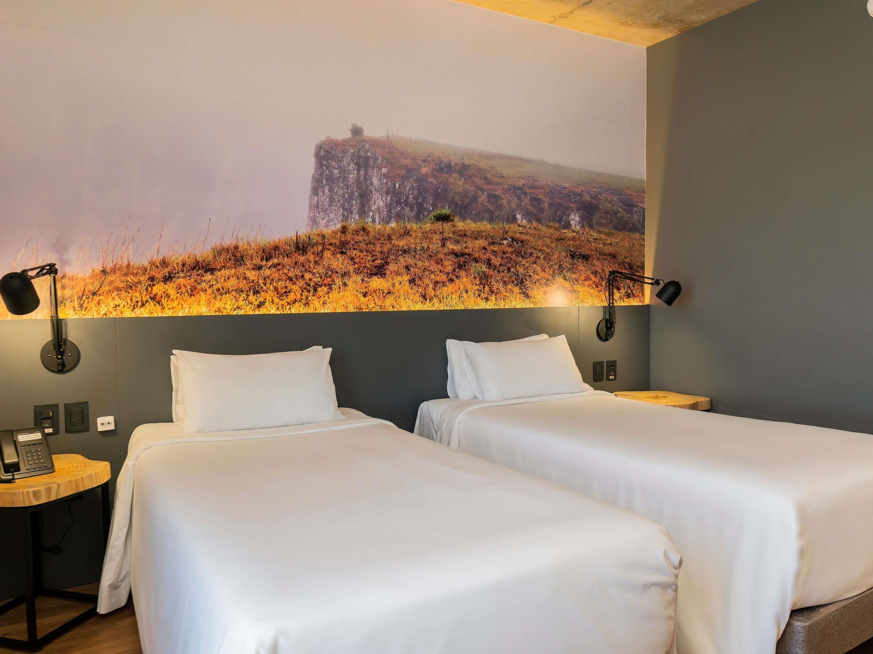 스탠다드룸, 싱글침대 2개 | 미니바, 책상, 방음 설비, 무료 WiFi