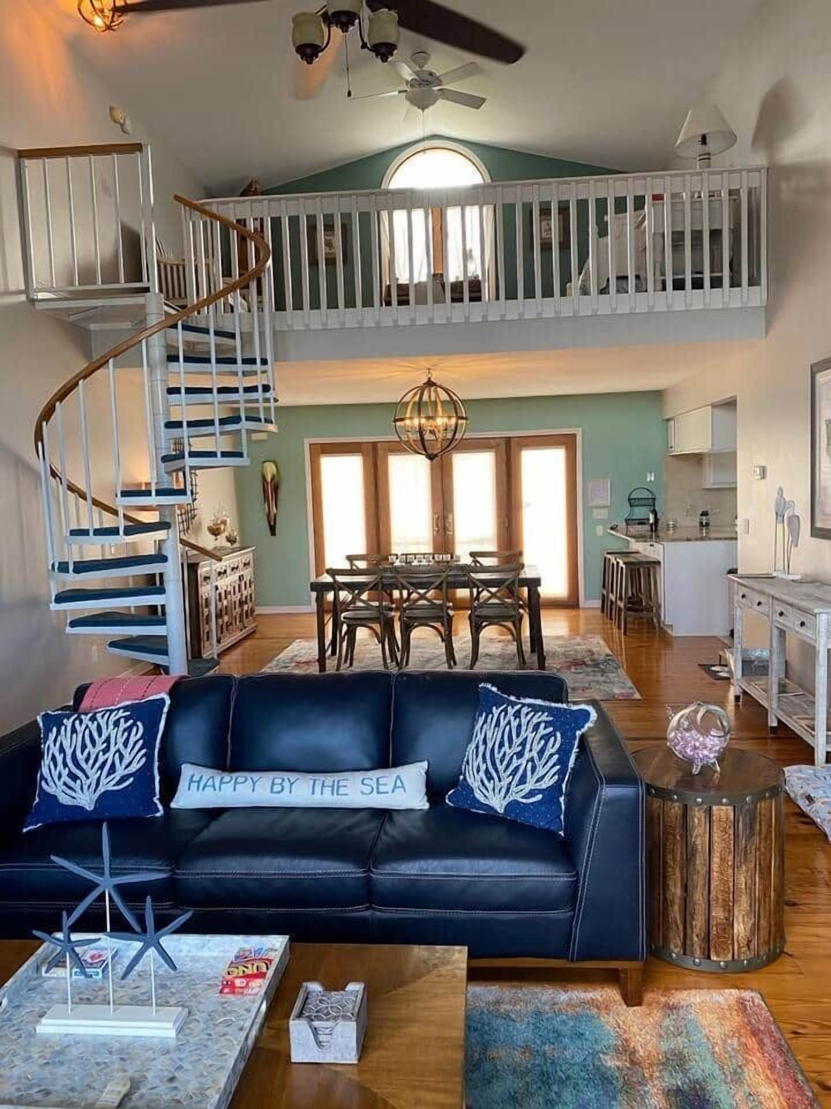 Smart TV, DVD player, books, stereo