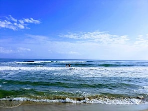 Beach nearby, white sand