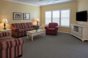 TV, video games, DVD player, table football