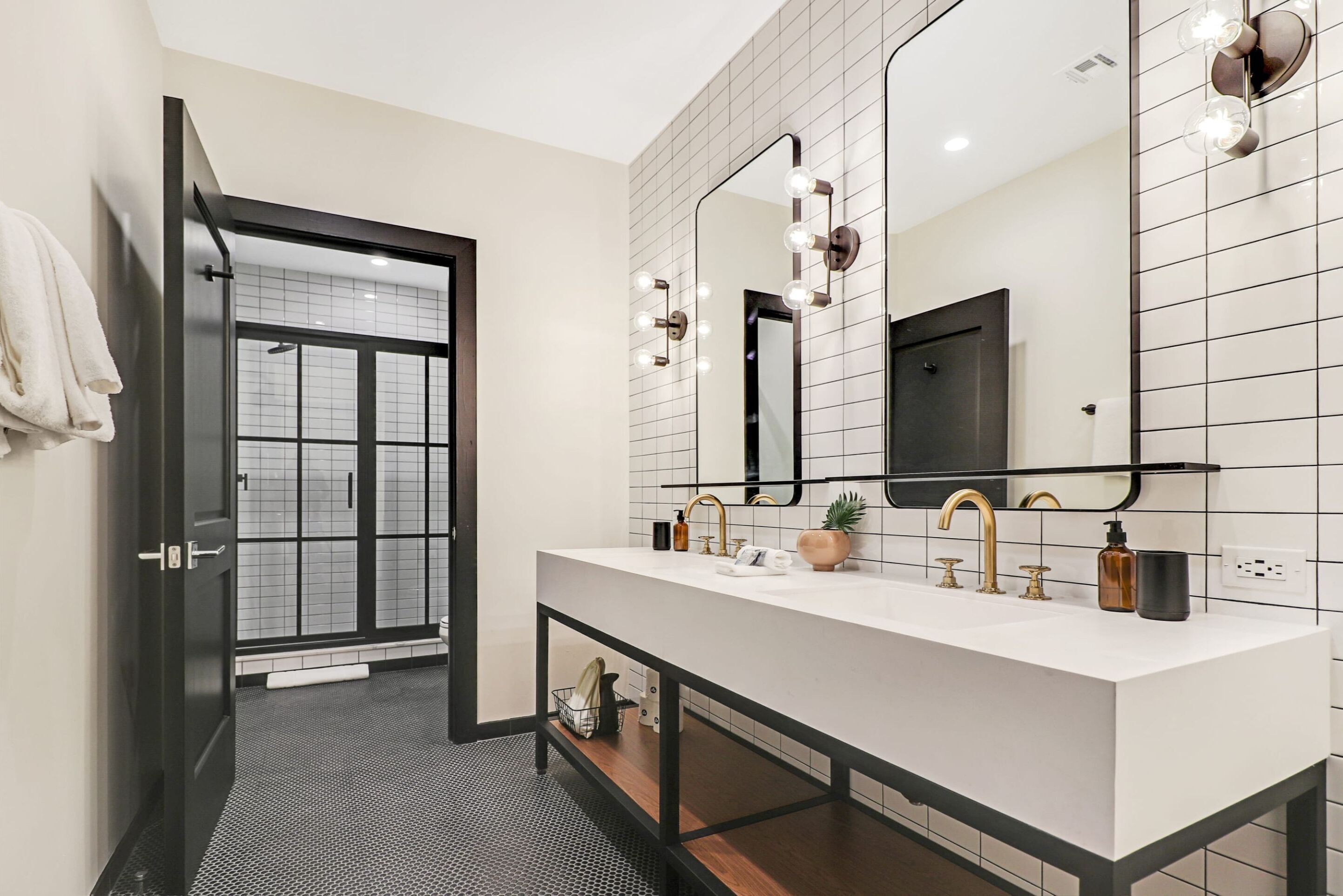 connecting five bed four bath apartment | bathroom | shower, rainfall showerhead, free toiletries, hair dryer